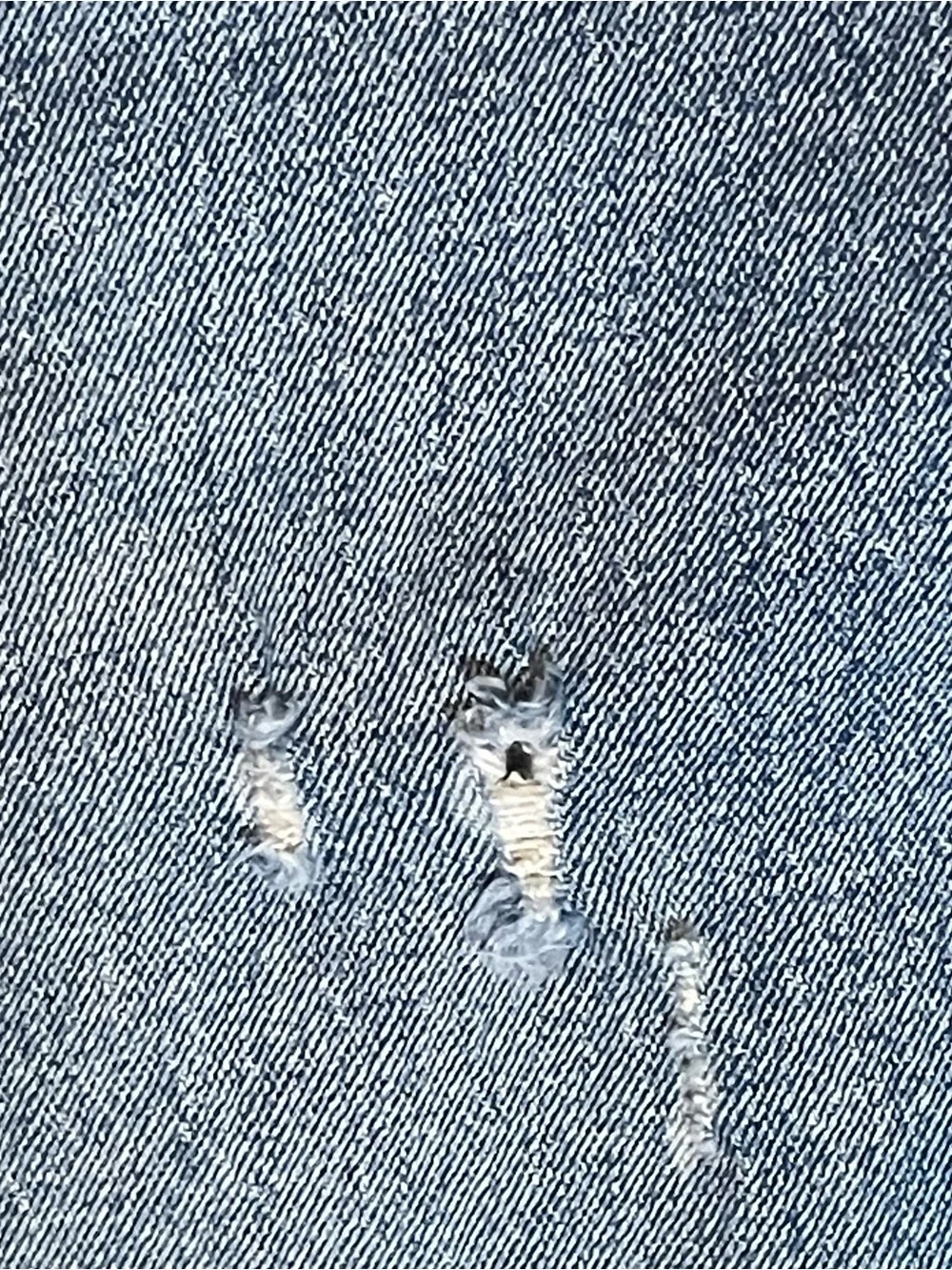 Levi's‎ 501 Denim Shorts Men's 32 9 inch Distressed Medium Blue Wash Jorts